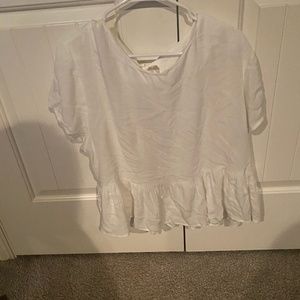 White Tied backless top